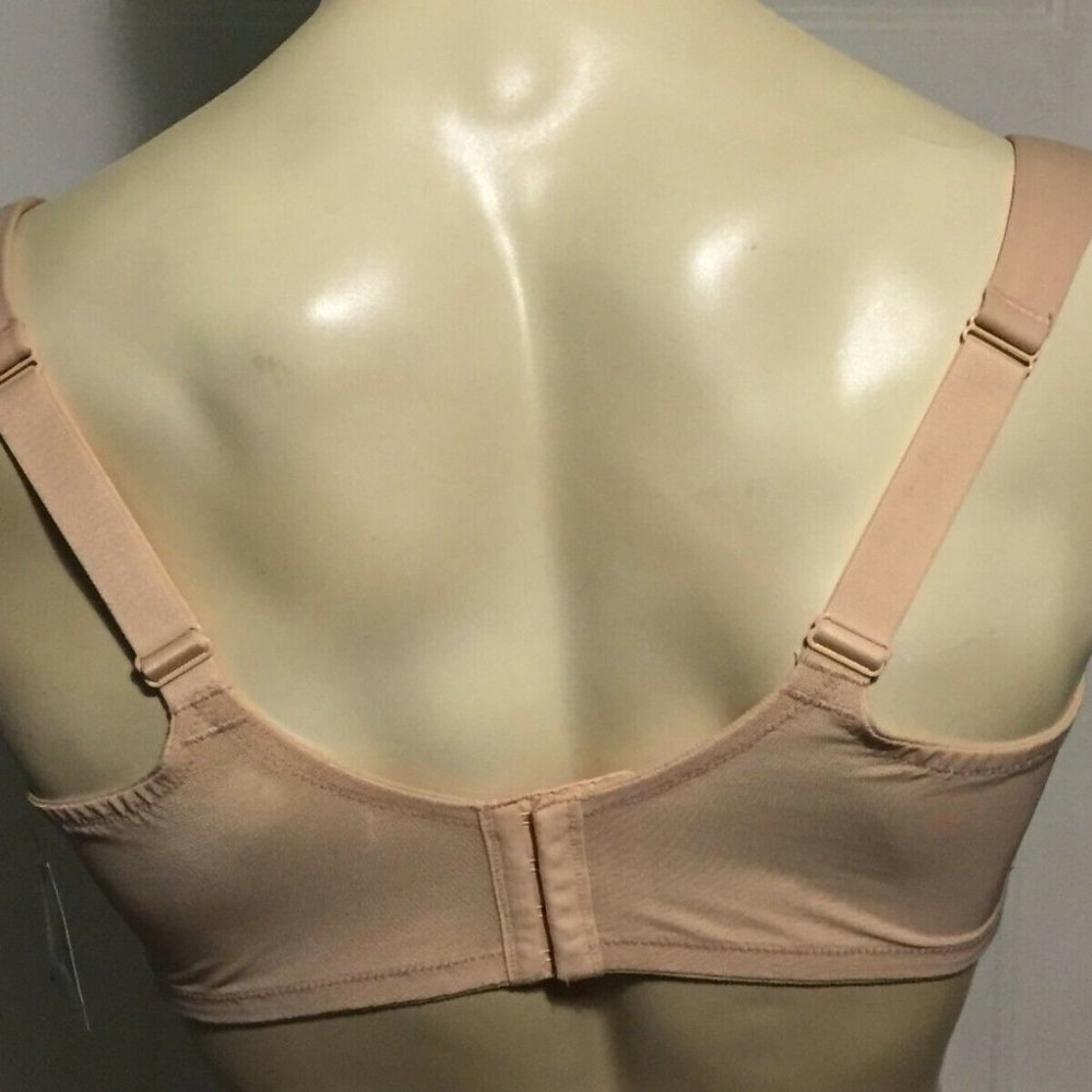 Catherines Bra Uplifting Plunge Underwire Medium Coverage Beige Plus Size 52C - Picture 2 of 3